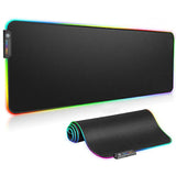 RGB Luminous Gaming Mouse Pad Colorful Oversized Glowing USB LED Extended Illuminated Keyboard PU Non-slip Blanket Mat