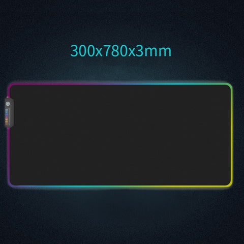 RGB Luminous Gaming Mouse Pad Colorful Oversized Glowing USB LED Extended Illuminated Keyboard PU Non-slip Blanket Mat